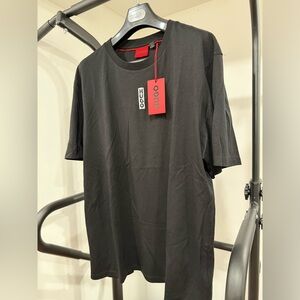 SOLD LOCAL PICKUP - HUGO BOSS Mens Block Front Back Logo Cotton T-Shirt